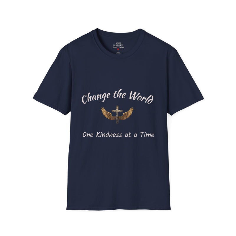 Change the World T-Shirt - Kindness Apparel, Inspirational Tee, Gift for Friends, Motivational Top, Unisex Shirt