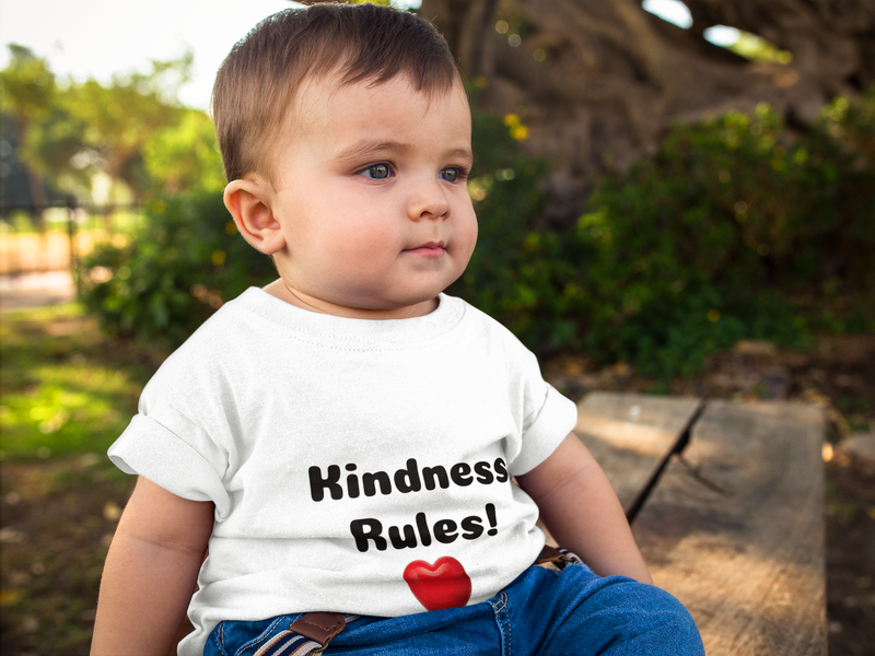 Infant Kindness Tee, Baby Kindness Shirt, Cute Toddler T-Shirt, Gift for New Parents, Baby Shower Gift, Tiny But Mighty Apparel