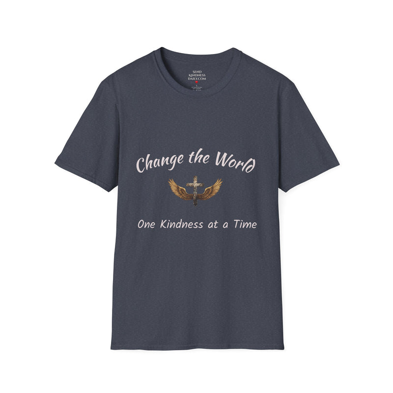 Change the World T-Shirt - Kindness Apparel, Inspirational Tee, Gift for Friends, Motivational Top, Unisex Shirt